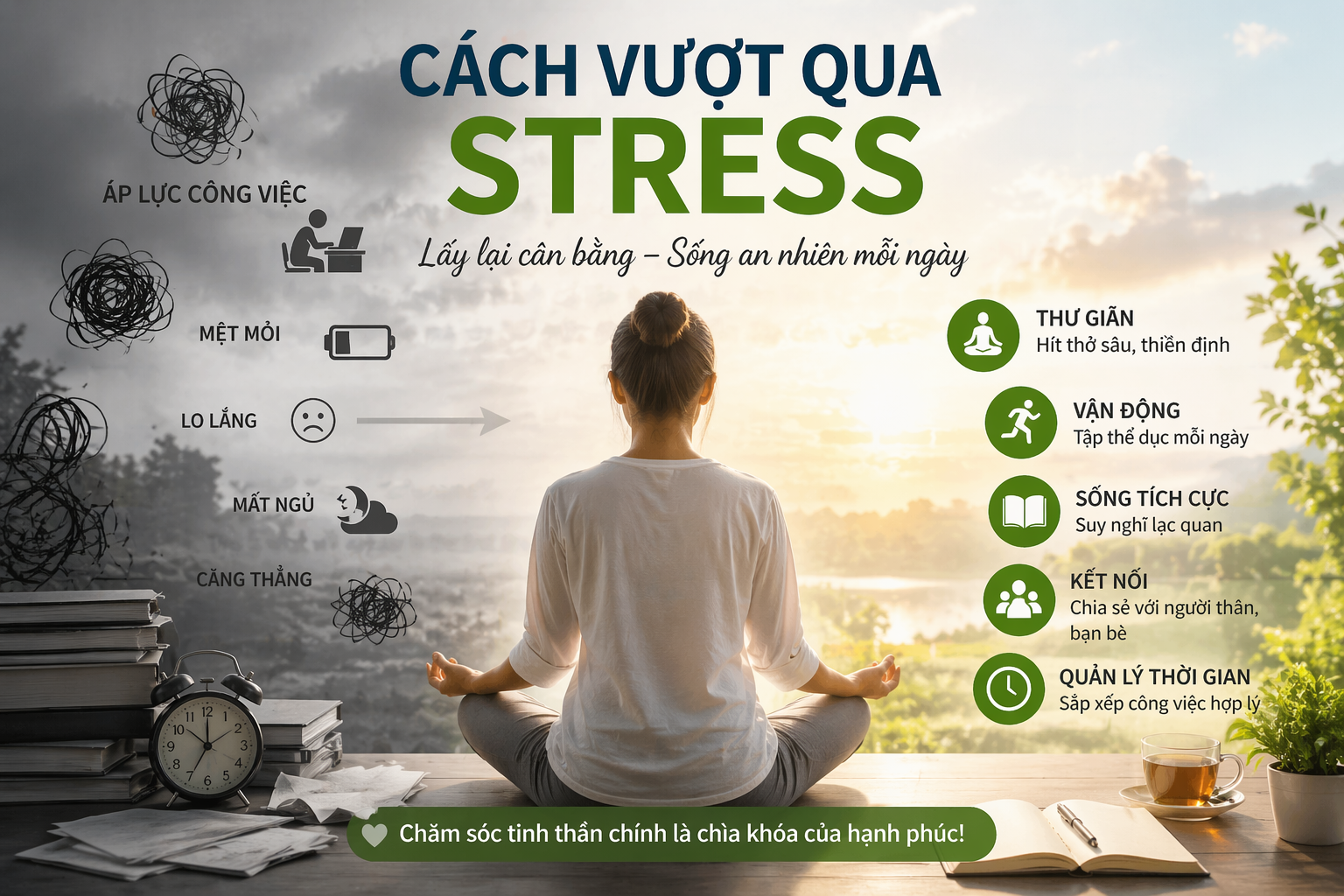 cách vượt qua stress hiệu quả trong cuộc sống